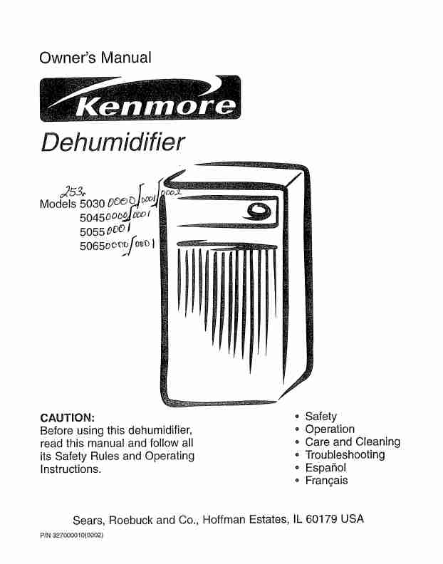 Kenmore Dehumidifier 5065-page_pdf